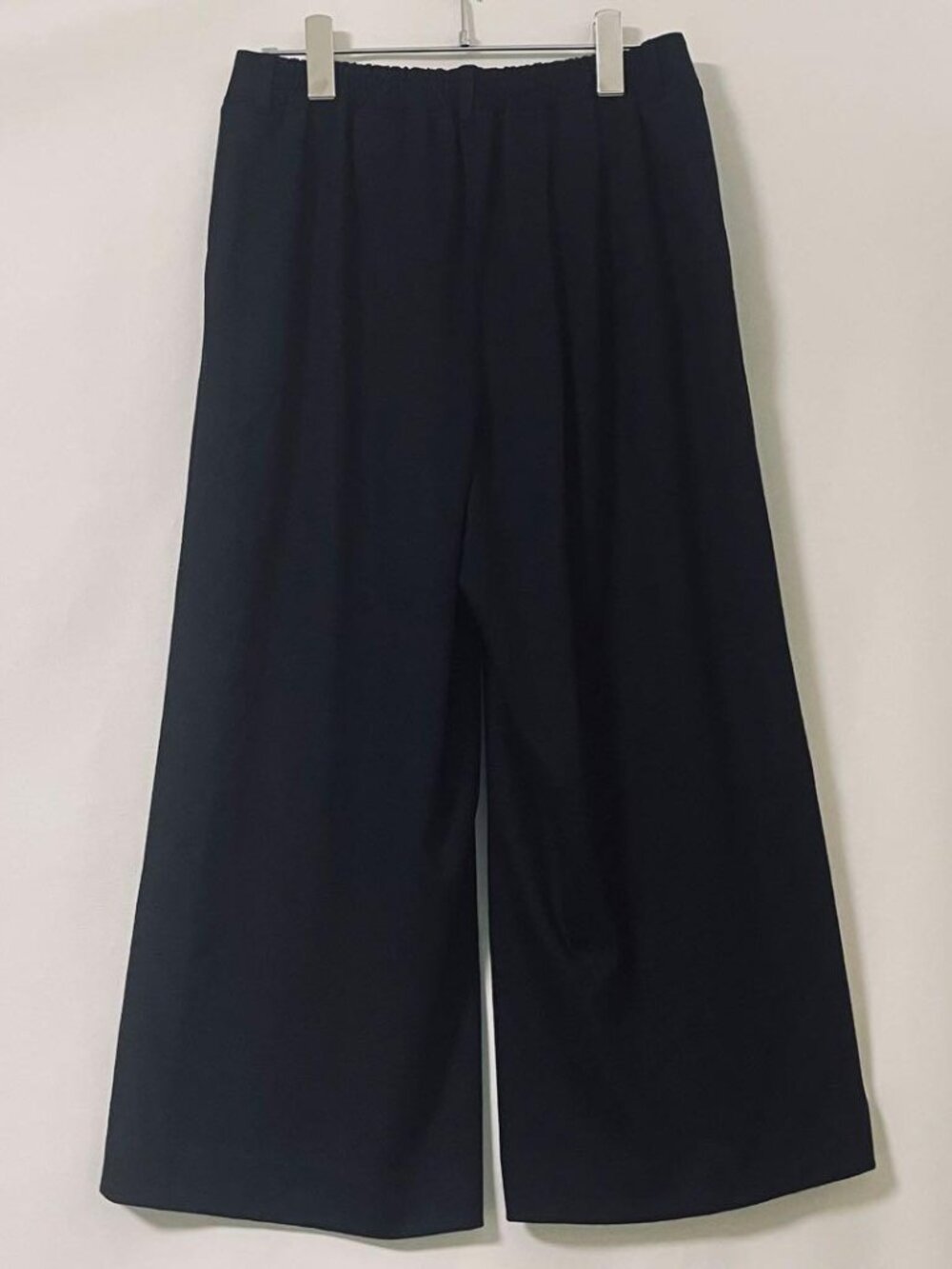Renesic Wide-leg Cropped Pants Black